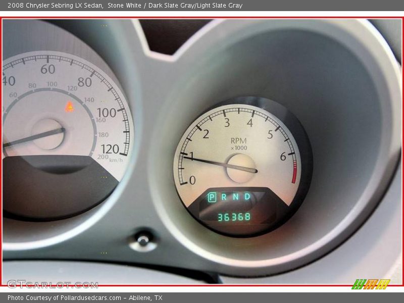 Stone White / Dark Slate Gray/Light Slate Gray 2008 Chrysler Sebring LX Sedan