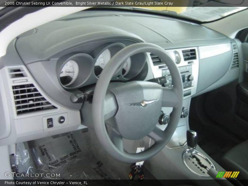 Bright Silver Metallic / Dark Slate Gray/Light Slate Gray 2008 Chrysler Sebring LX Convertible