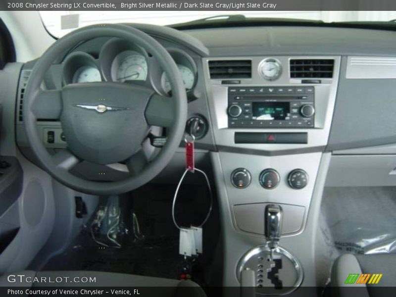 Bright Silver Metallic / Dark Slate Gray/Light Slate Gray 2008 Chrysler Sebring LX Convertible