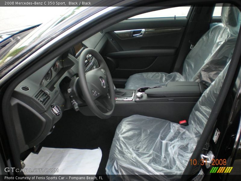 Black / Black 2008 Mercedes-Benz C 350 Sport