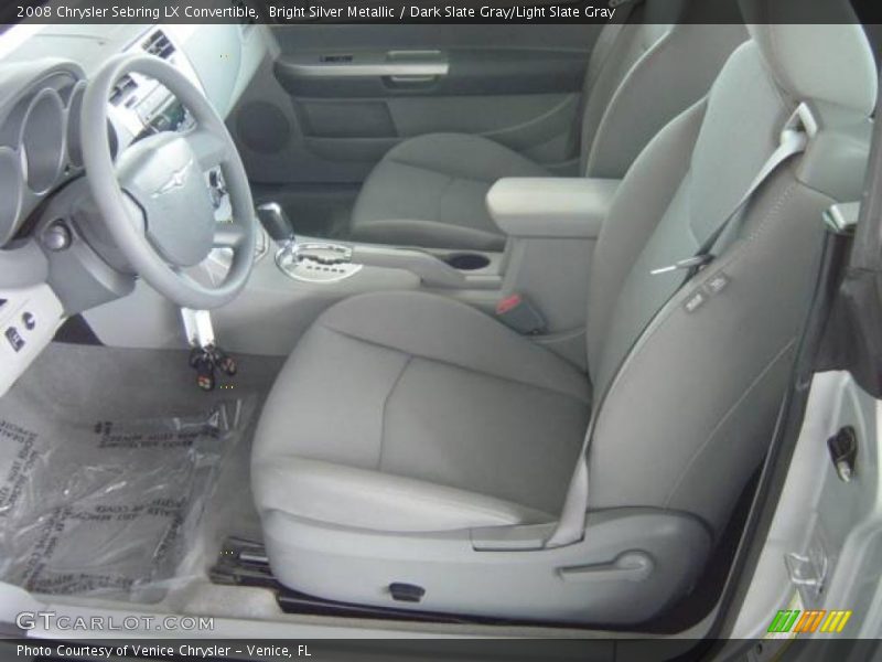 Bright Silver Metallic / Dark Slate Gray/Light Slate Gray 2008 Chrysler Sebring LX Convertible