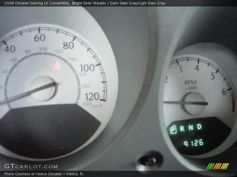 Bright Silver Metallic / Dark Slate Gray/Light Slate Gray 2008 Chrysler Sebring LX Convertible