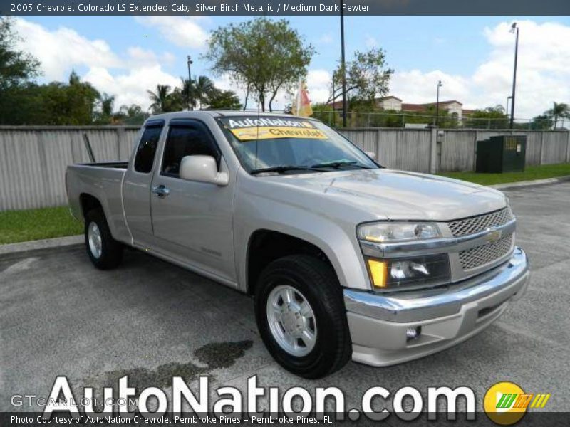 Silver Birch Metallic / Medium Dark Pewter 2005 Chevrolet Colorado LS Extended Cab