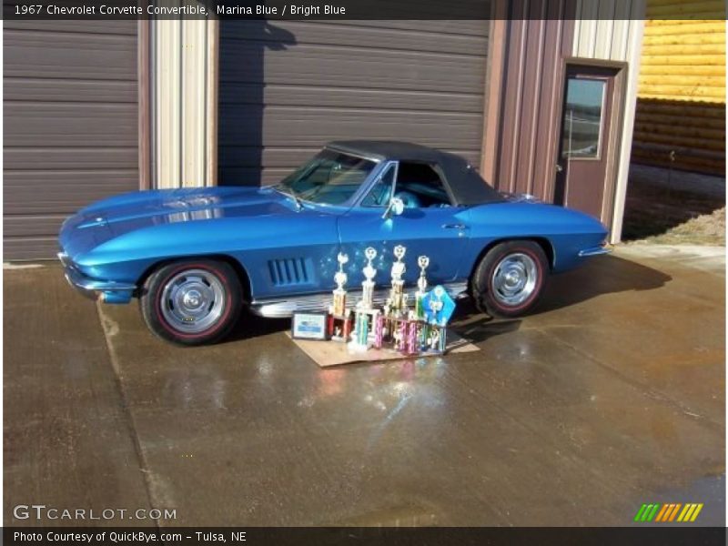 Marina Blue / Bright Blue 1967 Chevrolet Corvette Convertible