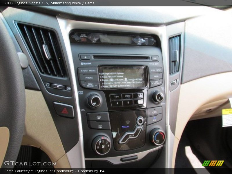 Shimmering White / Camel 2013 Hyundai Sonata GLS
