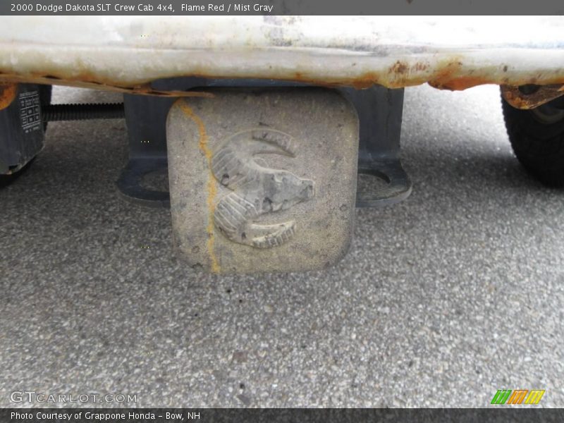 Flame Red / Mist Gray 2000 Dodge Dakota SLT Crew Cab 4x4
