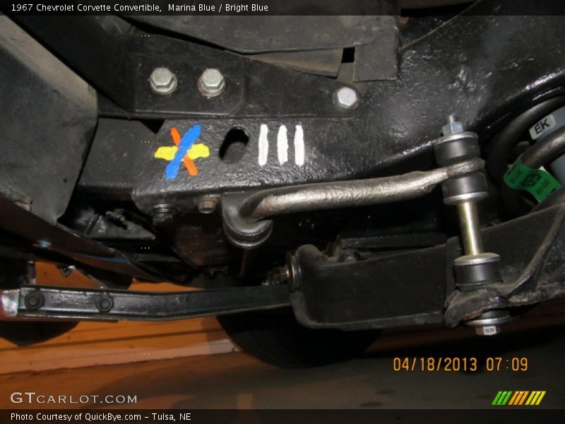 Undercarriage of 1967 Corvette Convertible