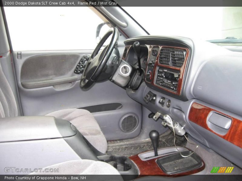 Flame Red / Mist Gray 2000 Dodge Dakota SLT Crew Cab 4x4