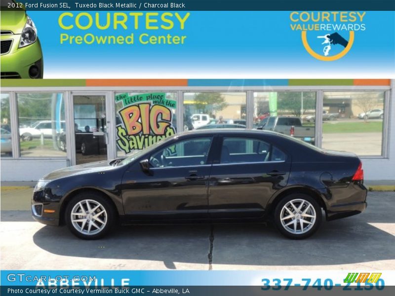 Tuxedo Black Metallic / Charcoal Black 2012 Ford Fusion SEL