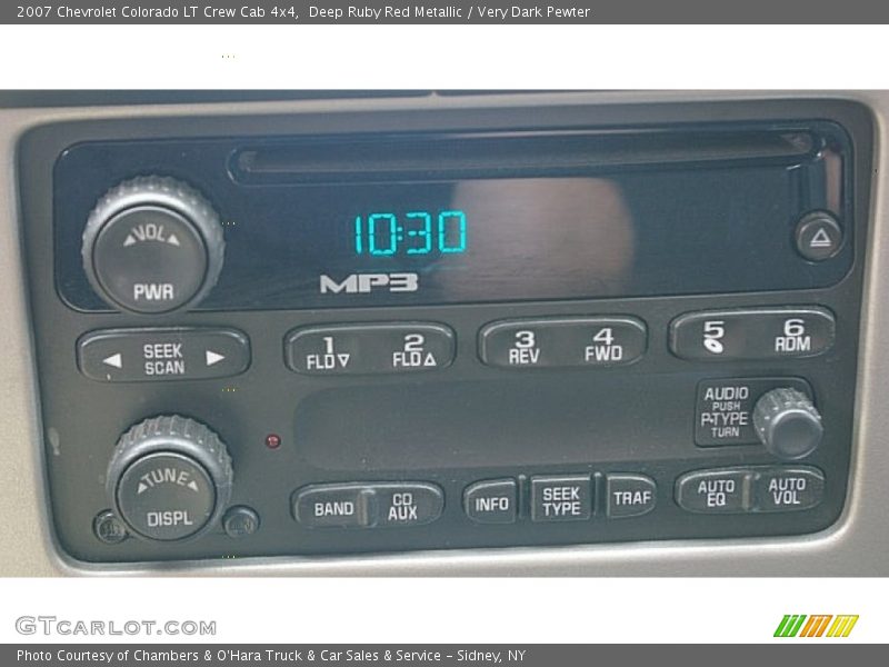 Deep Ruby Red Metallic / Very Dark Pewter 2007 Chevrolet Colorado LT Crew Cab 4x4