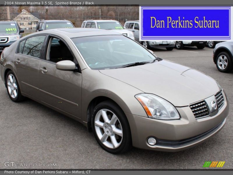 Spirited Bronze / Black 2004 Nissan Maxima 3.5 SE