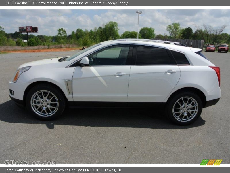 Platinum Ice Tricoat / Ebony/Ebony 2013 Cadillac SRX Performance FWD