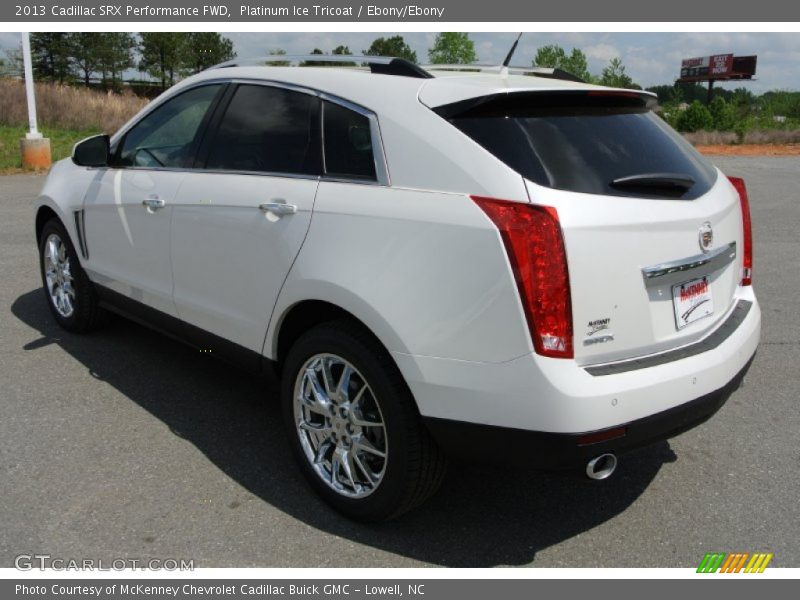 Platinum Ice Tricoat / Ebony/Ebony 2013 Cadillac SRX Performance FWD