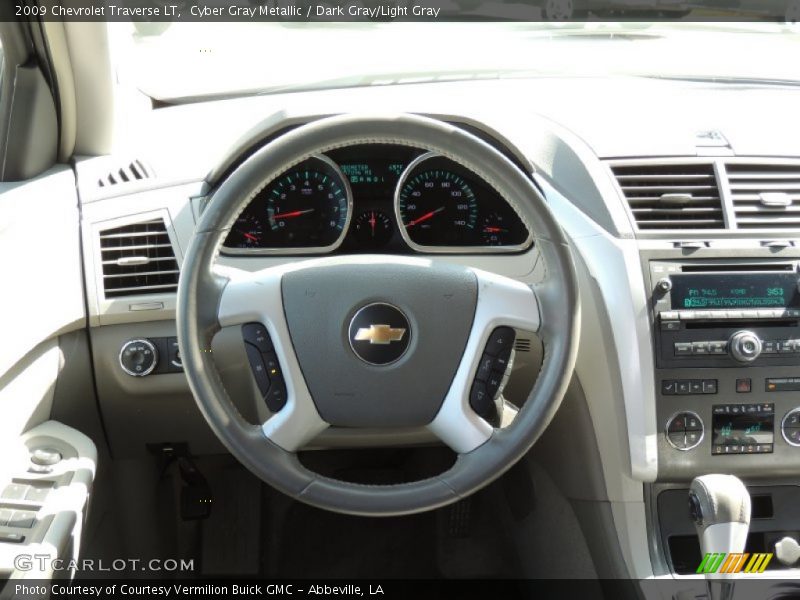 Cyber Gray Metallic / Dark Gray/Light Gray 2009 Chevrolet Traverse LT