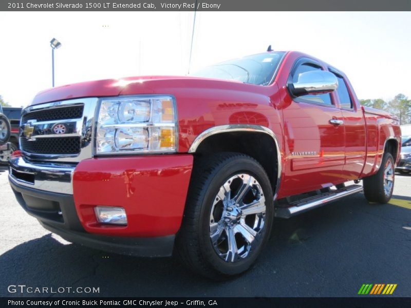 Victory Red / Ebony 2011 Chevrolet Silverado 1500 LT Extended Cab