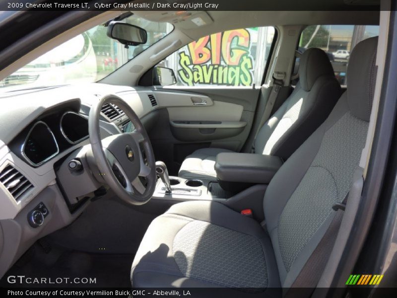 Cyber Gray Metallic / Dark Gray/Light Gray 2009 Chevrolet Traverse LT