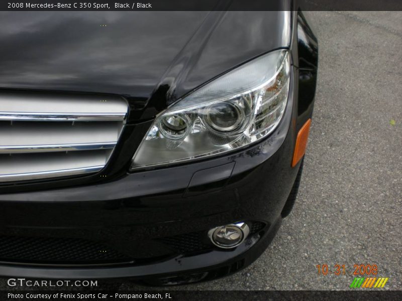 Black / Black 2008 Mercedes-Benz C 350 Sport