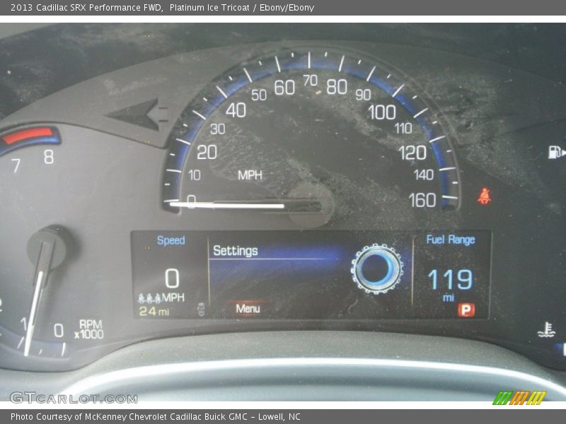 Platinum Ice Tricoat / Ebony/Ebony 2013 Cadillac SRX Performance FWD
