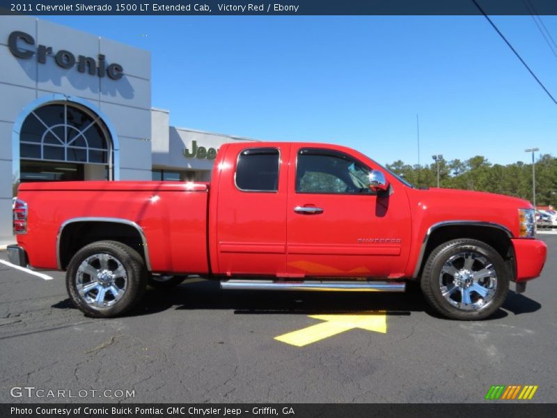Victory Red / Ebony 2011 Chevrolet Silverado 1500 LT Extended Cab