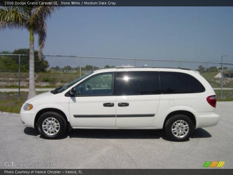 Stone White / Medium Slate Gray 2006 Dodge Grand Caravan SE