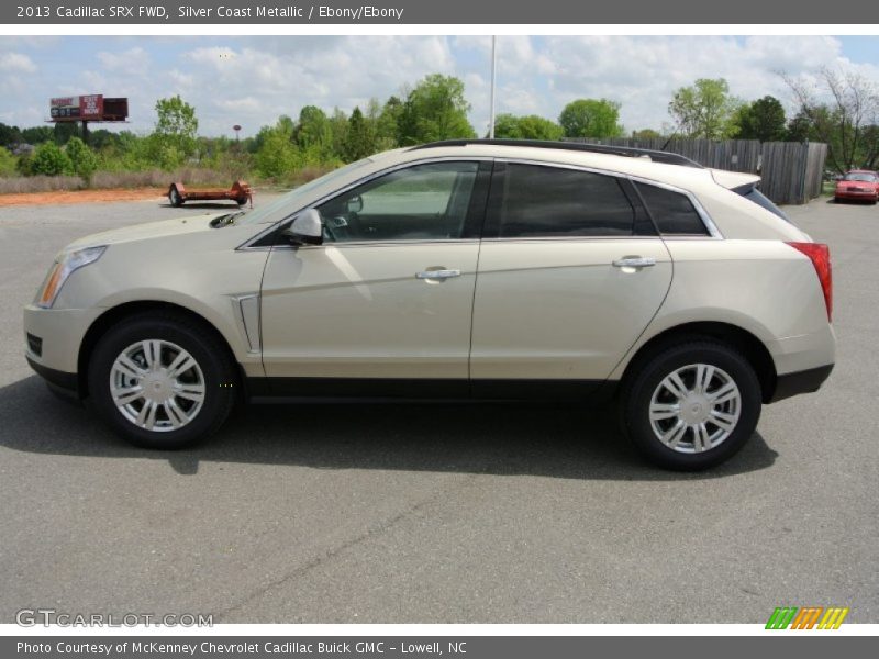 Silver Coast Metallic / Ebony/Ebony 2013 Cadillac SRX FWD