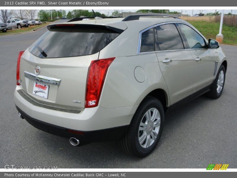 Silver Coast Metallic / Ebony/Ebony 2013 Cadillac SRX FWD