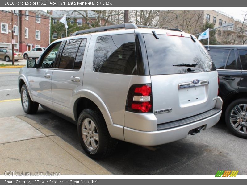 Brilliant Silver Metallic / Black 2010 Ford Explorer XLT 4x4
