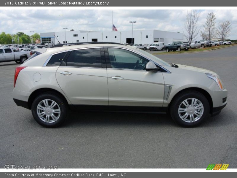 Silver Coast Metallic / Ebony/Ebony 2013 Cadillac SRX FWD
