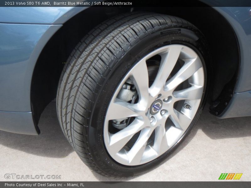 Biarritz Blue Metallic / Soft Beige/Anthracite 2013 Volvo S80 T6 AWD