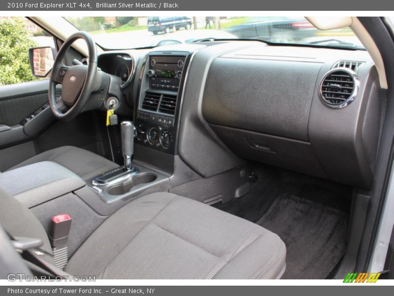 Brilliant Silver Metallic / Black 2010 Ford Explorer XLT 4x4
