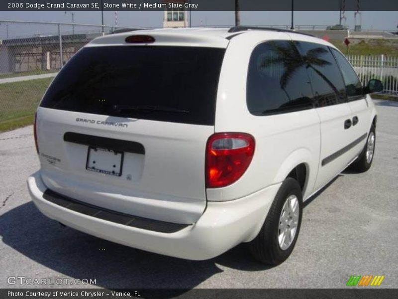 Stone White / Medium Slate Gray 2006 Dodge Grand Caravan SE