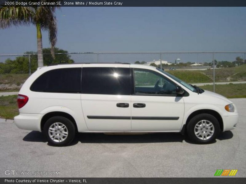 Stone White / Medium Slate Gray 2006 Dodge Grand Caravan SE