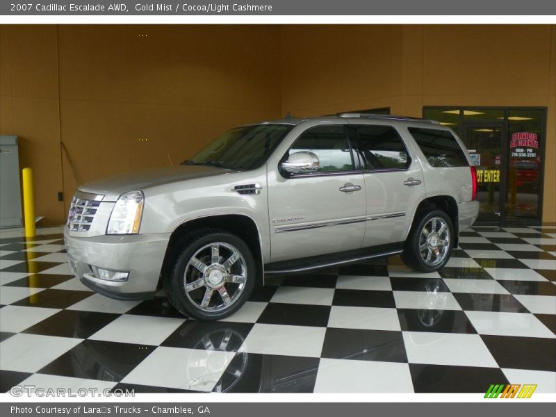 Gold Mist / Cocoa/Light Cashmere 2007 Cadillac Escalade AWD