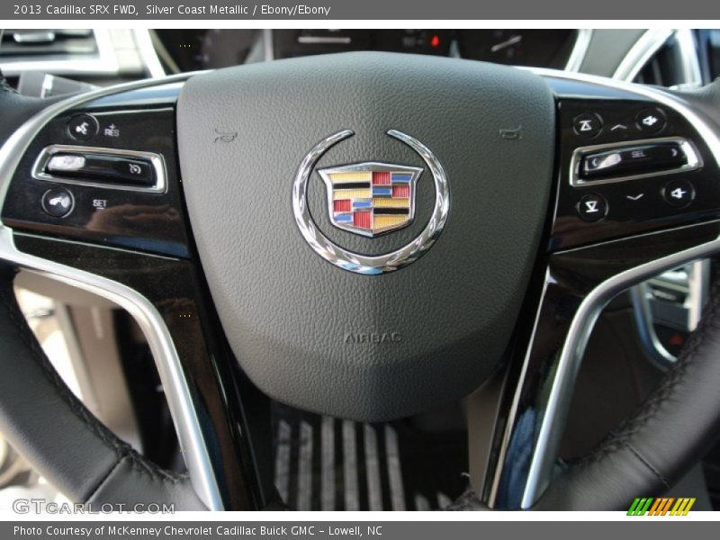 Silver Coast Metallic / Ebony/Ebony 2013 Cadillac SRX FWD