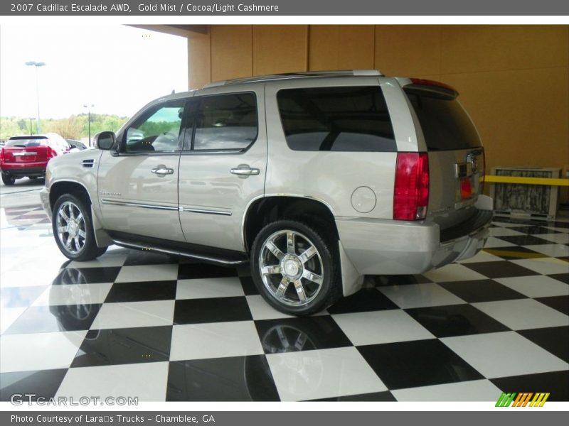 Gold Mist / Cocoa/Light Cashmere 2007 Cadillac Escalade AWD