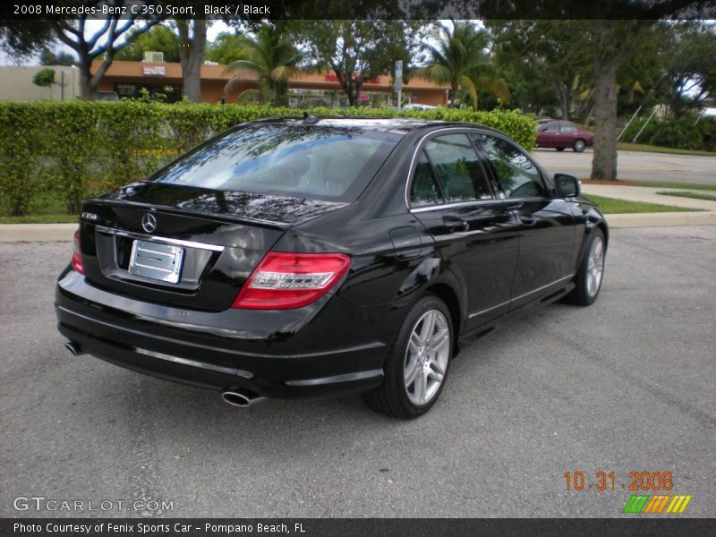 Black / Black 2008 Mercedes-Benz C 350 Sport