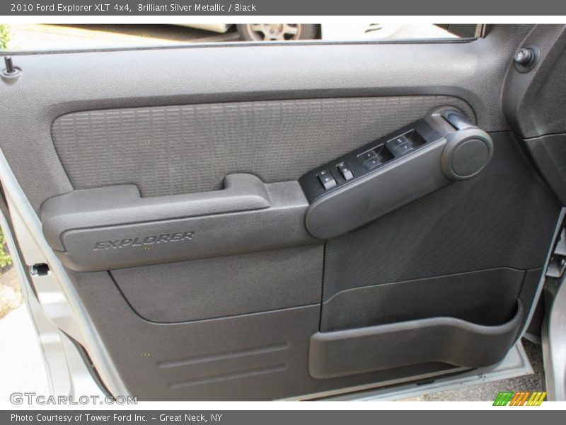 Brilliant Silver Metallic / Black 2010 Ford Explorer XLT 4x4