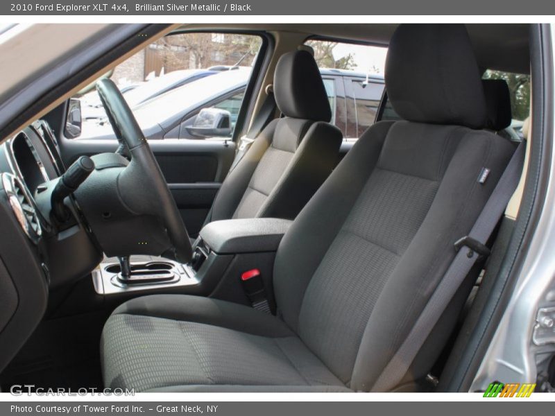 Brilliant Silver Metallic / Black 2010 Ford Explorer XLT 4x4