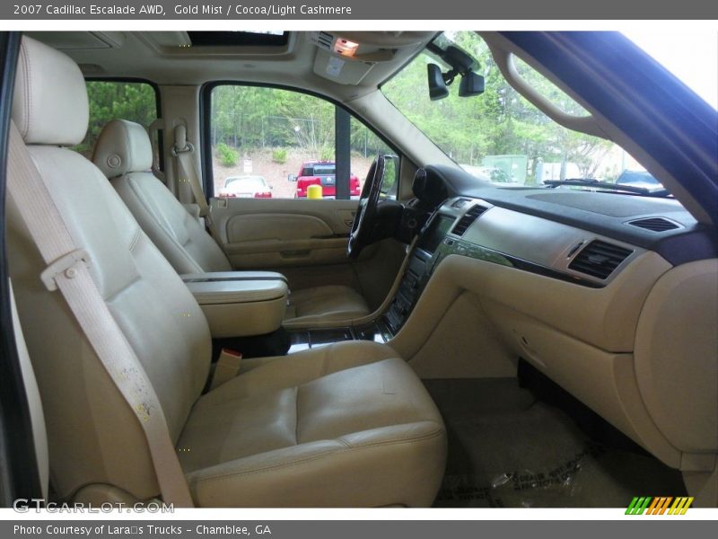 Gold Mist / Cocoa/Light Cashmere 2007 Cadillac Escalade AWD