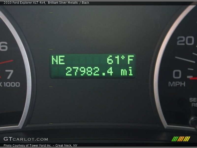 Brilliant Silver Metallic / Black 2010 Ford Explorer XLT 4x4