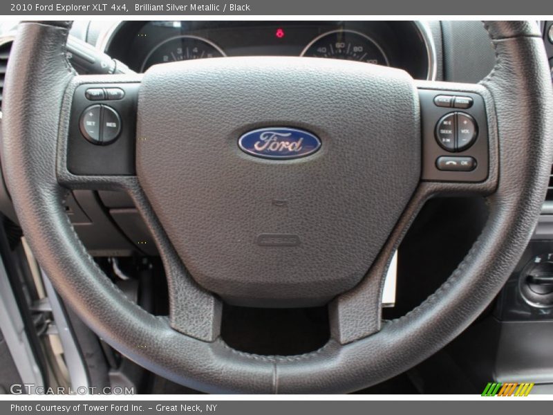 Brilliant Silver Metallic / Black 2010 Ford Explorer XLT 4x4