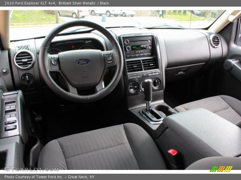 Brilliant Silver Metallic / Black 2010 Ford Explorer XLT 4x4