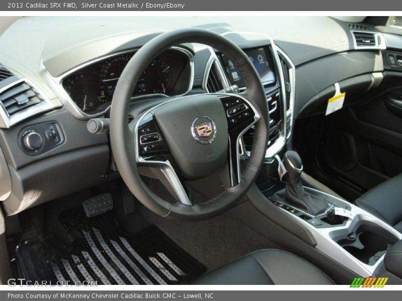 Silver Coast Metallic / Ebony/Ebony 2013 Cadillac SRX FWD