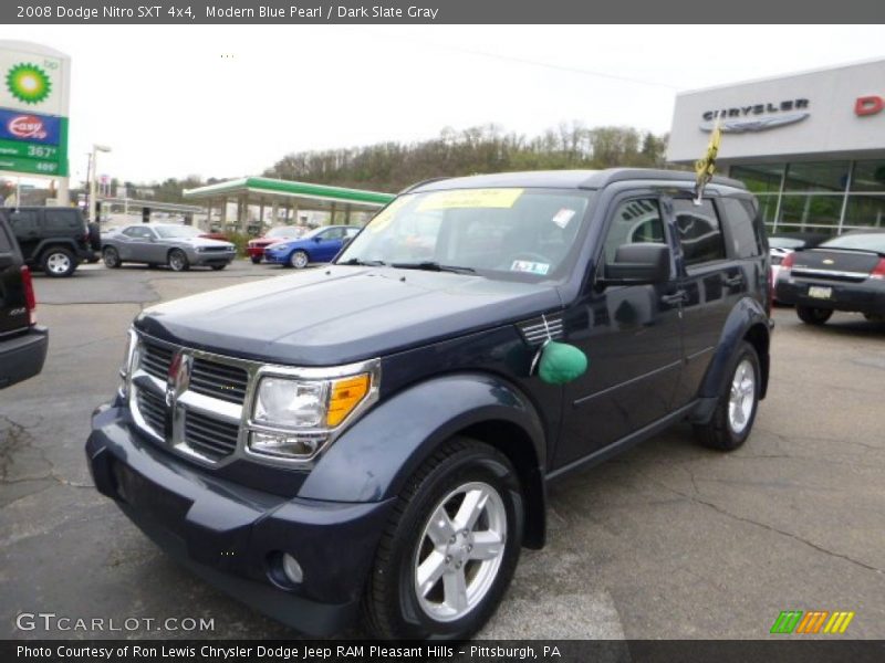 Modern Blue Pearl / Dark Slate Gray 2008 Dodge Nitro SXT 4x4