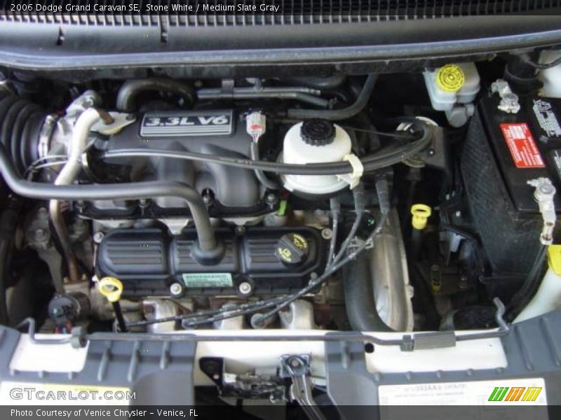 Stone White / Medium Slate Gray 2006 Dodge Grand Caravan SE