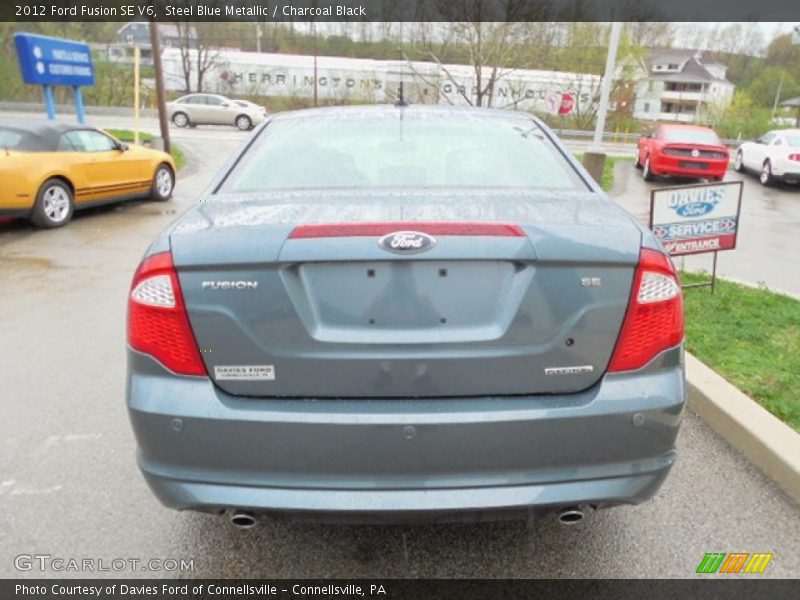 Steel Blue Metallic / Charcoal Black 2012 Ford Fusion SE V6