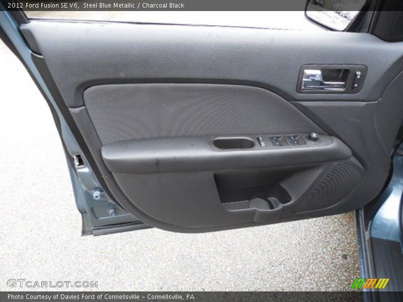 Steel Blue Metallic / Charcoal Black 2012 Ford Fusion SE V6