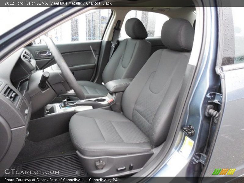 Steel Blue Metallic / Charcoal Black 2012 Ford Fusion SE V6