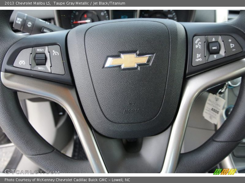 Taupe Gray Metallic / Jet Black/Titanium 2013 Chevrolet Malibu LS