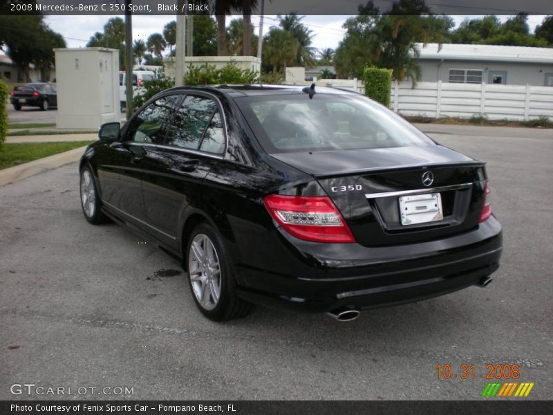 Black / Black 2008 Mercedes-Benz C 350 Sport